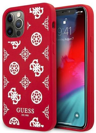 GUESS GUHCP12LLSPEWRE IPHONE 12 PRO MAX 6,7" CZERWONY/RED HARD CASE PEONY COLLECTION