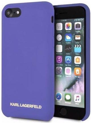 KARL LAGERFELD KLHCI8SLVOG IPHONE 7/8 SE 2020 / SE 2022 HARDCASE FIOLETOWY/PURPLE SILICONE