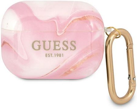 GUESS GUAPUNMP AIRPODS PRO COVER RÓŻOWY/PINK MARBLE COLLECTION