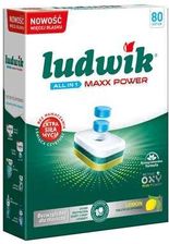 LUDWIK Tabletki do zmywarek All In 1 Maxx Power Lemon 80 szt.
