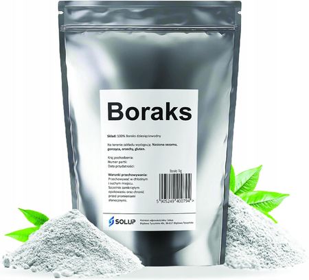 Solup Boraks Czteroboran Sodu, 99,9% Jakość Borax 1Kg