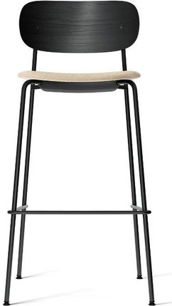 Krzesło barowe Co Counter, M, czarny dąb/beżowy, Menu