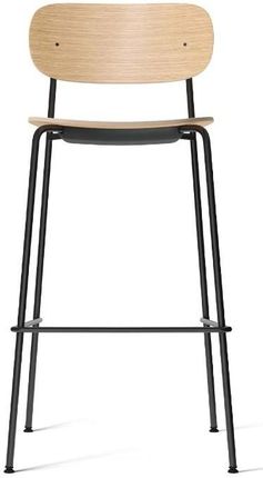 Krzesło barowe CO COUNTER, M, dąb naturalny/czarny, Menu