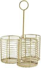 Zdjęcie Organizer na butelki Julie, antyczny mosiądz, Madam Stoltz - Puszczykowo