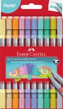 Zdjęcie Faber-Castell Flamastry Dwustronne Faber-Castell 10 Kolorów Pastelowych - Strzelce Krajeńskie