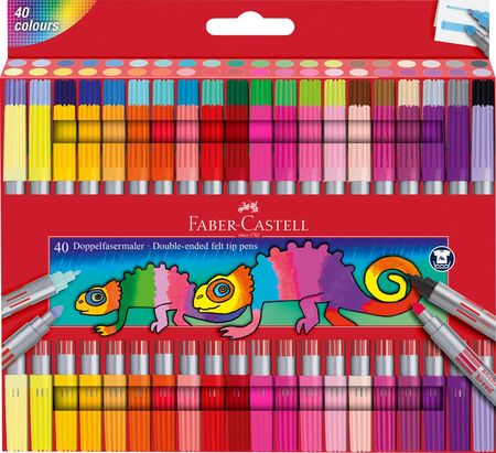 Faber-Castell Flamastry Dwustronne Faber-Castell 40 Kolorów
