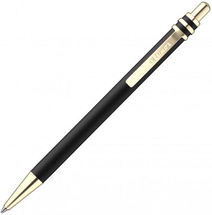 Długopis Metalowy Astra Czarny Pozłacany Luxor 10szt.
