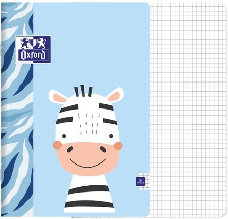 Oxford Zeszyt Kids A5 W Kratkę 16 Kartkowy Zebra