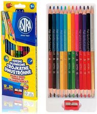 Zdjęcie Astra Kredki 12/24 Kol Ołówkowe Dwustronne - Frampol