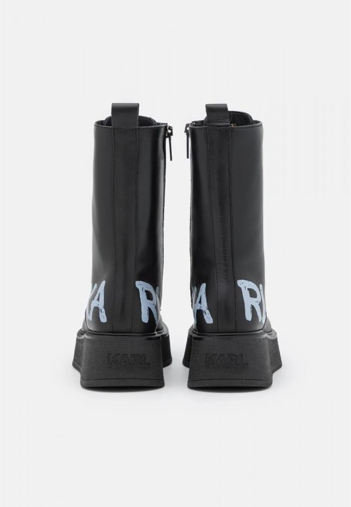 KARL LAGERFELD ZEPHYR HI LACE BOOT - Kozaki sznurowane