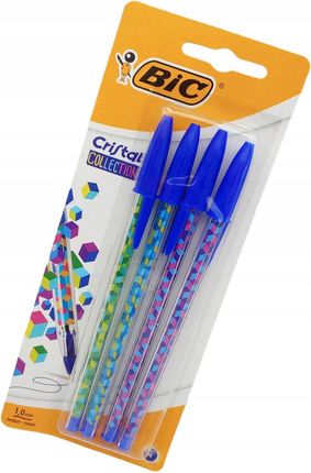 Bic Długopis Cristal Collection 1Mm 4Szt