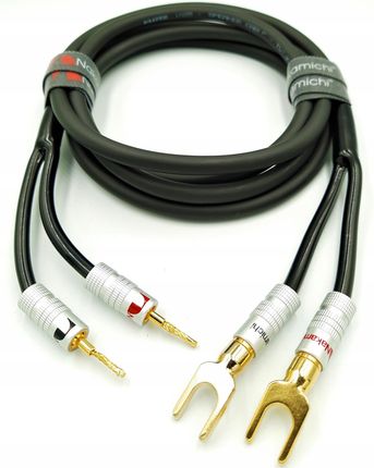 Nakamichi Kabel Głośnikowy 2X2 5 Igła Widły 0 5M