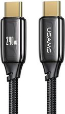 Usams Kabel Pleciony U82 Usb-C Na 1.2M 240W Pd 3.1 Fast Charging Czarny/Black Sj580Usb01 Us-Sj580 - zdjęcie 1