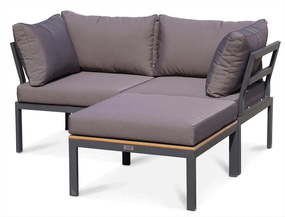 Zestaw mebli ogrodowych Zestaw ogrodowy Java Dark Grey - FOCUS GARDEN ...