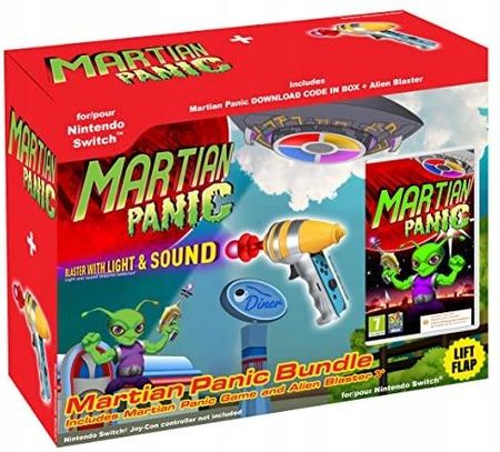 Martian Panic Game and Blaster Gun Bundle (Gra NS)