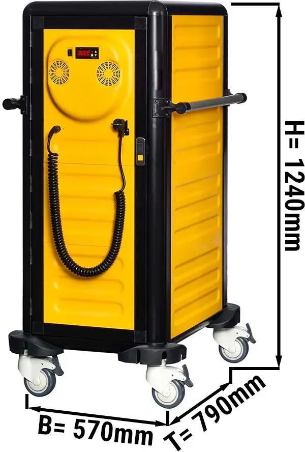 GGM Gastro Thermowagen - 19x GN 1/1 Behälter Warmhaltewagen Gelb