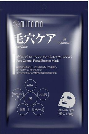 Yasumi Mitomo Charcoal Pore Facial Essence Mask Maseczki Do Twarzy 7 szt.