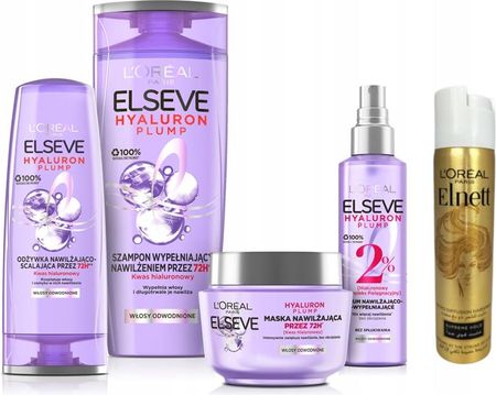 L'Oréal Paris Loreal Elseve Hyaluron Plump Zestaw Włosów
