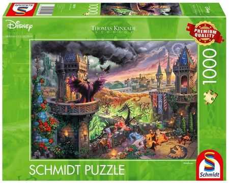 Schmidt Puzzle Thomas Kinkade Czarownica Diabolina Disney 1000El.
