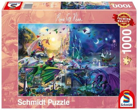 Schmidt Puzzle Rose Cat Khan Smoczy Konkurs 1000El.