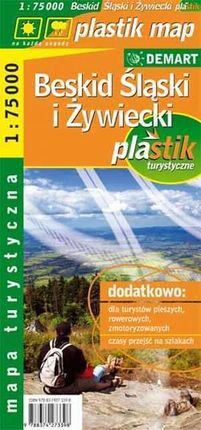 Beskid śląski i Żywiecki - mapa turystyczna 1:75 000