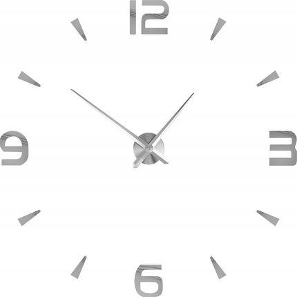 Duży Zegar Ścienny 3D Naklejany Ścianę 70-130Cm