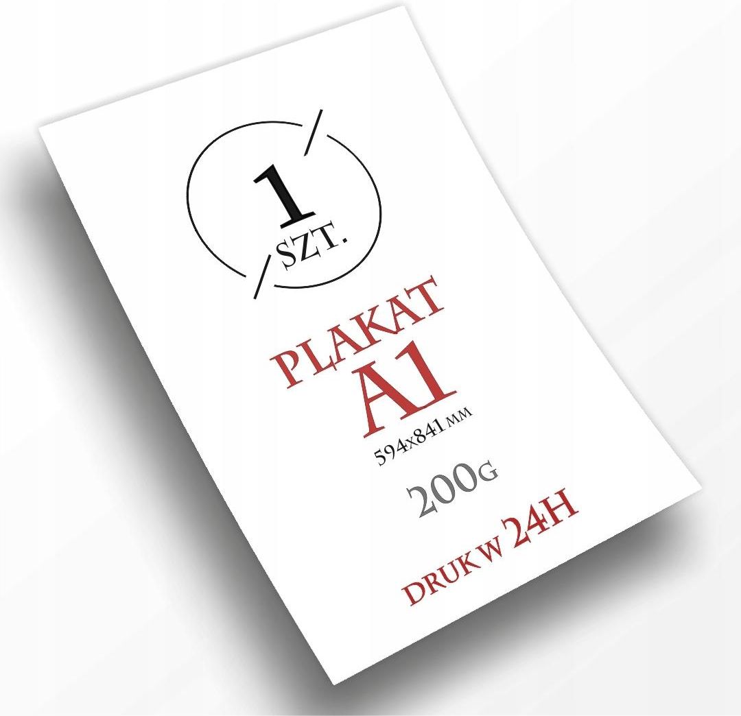 Plakat A1 Papier 200G Druk W 1szt. - Opinie i atrakcyjne ceny na Ceneo.pl