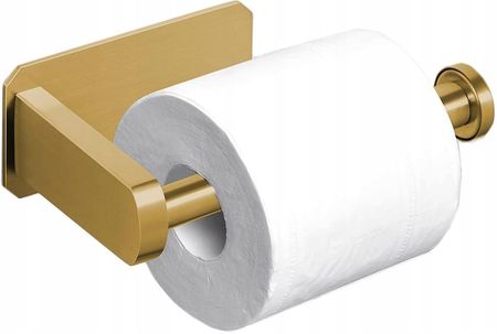 Uchwyt Wieszak Papier Toaletowy Złoty Stal Loft