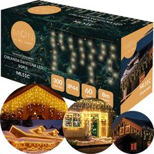 Zdjęcie Sople Flash Led Lampki Zewnętrzne 8 Metrów 300Led - Wodzisław Śląski