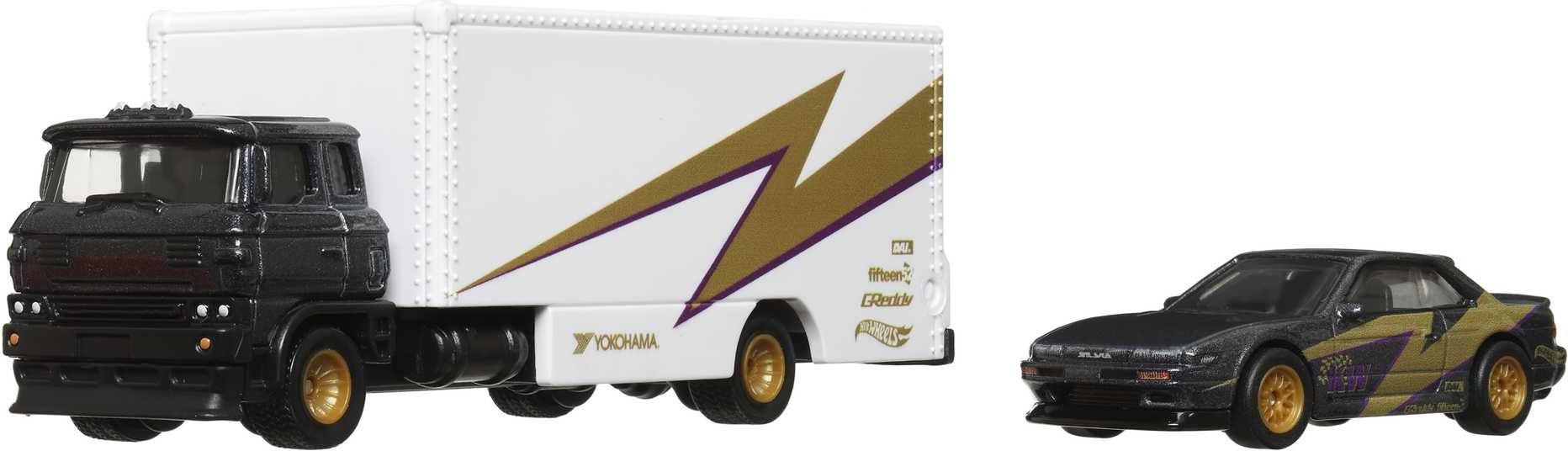 Hot Wheels チームトランスポート S13 LBWK Hot Wheels - Nissan Skyline 2000GT-R LBWK & Fleet Flyer