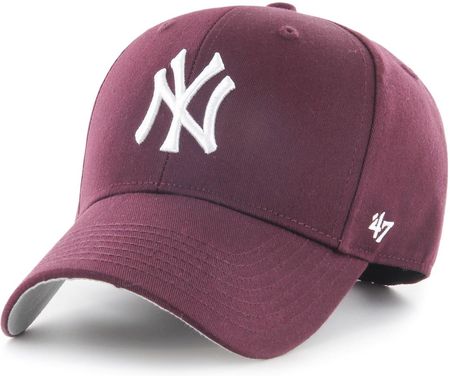 Czapka z daszkiem 47 Brand MLB New York Yankees dla dzieci bordowa - B-RAC17CTP-KM