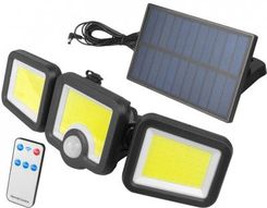 Lamex Lampa Solarna 3X Cob Regulowana,Panel Słoneczny Z Kablem 4M Pilot Lxll1185