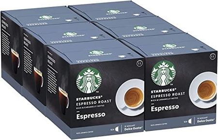 Starbucks Top Dark By Nescafe Dolce Gusto Coffee Pods Espresso Roast 6X12Szt.