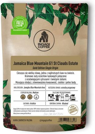Ingagi Coffee Ziarnista Ingagi Jamaica Blue Mountain 100g