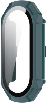 Bizon Etui Case+Glass Set Do Xiaomi Mi Smart Band 8 Zielone