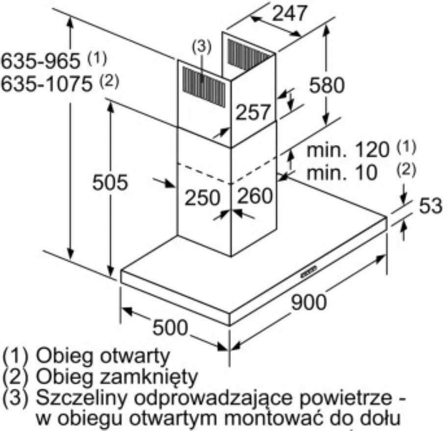 фото Вытяжка Т-образная Siemens LC96BBC60