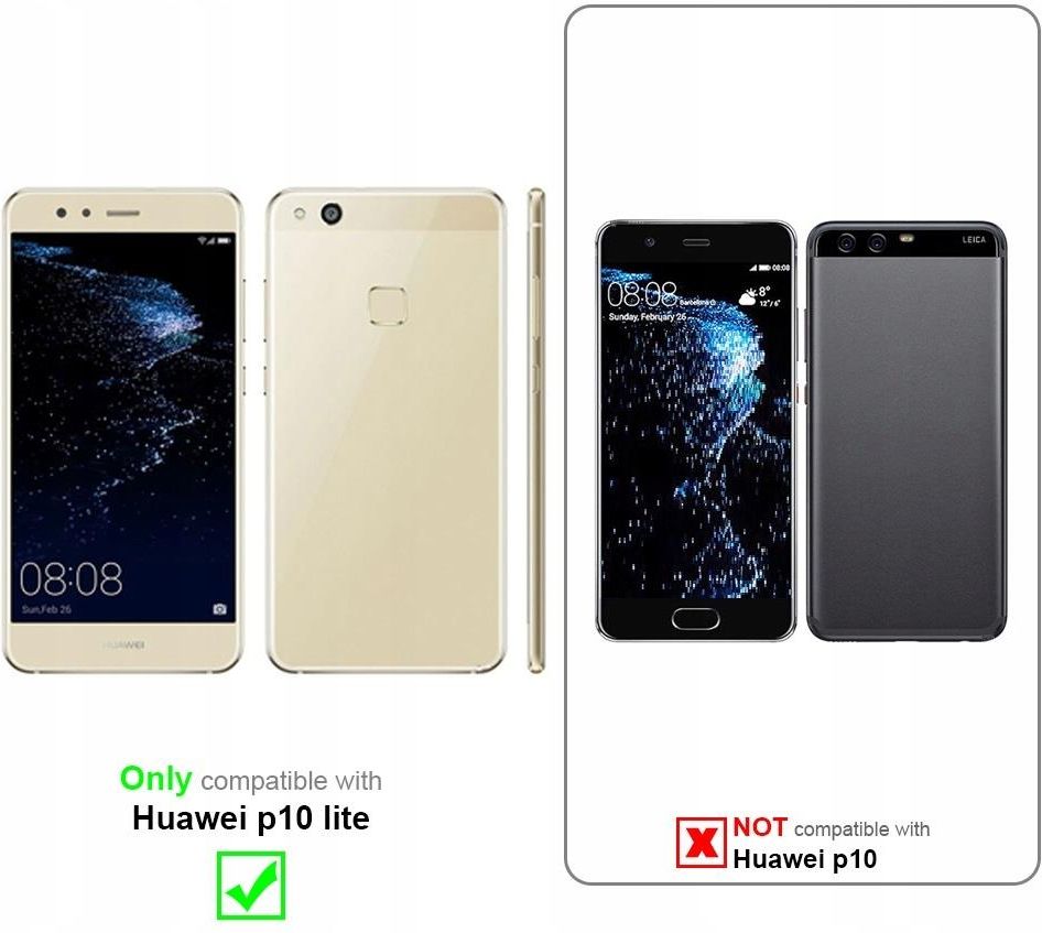 Celly Wally Custodia Per Huawei P10 Lite Nero Wally648 Coque Cellulare