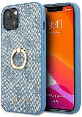 Etui GUESS 4G Ring Case do Apple iPhone 13 mini Niebieski