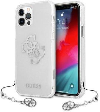 Etui GUESS 4G Big Logo Charms do Apple iPhone 12 Pro Max Przezroczysty
