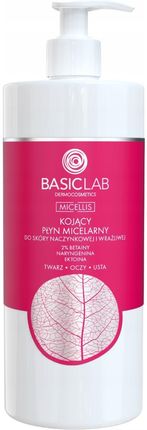 Basiclab Dermocosmetics Płyn Micelarny Do Skóry Naczynkowej Wrażliwa 500 ml