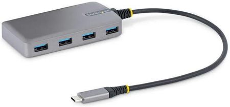 Startech HUB USB USB-C do 4X USB-A, 5000 Mbit/S Szary (5G4ABUSBCHUB)