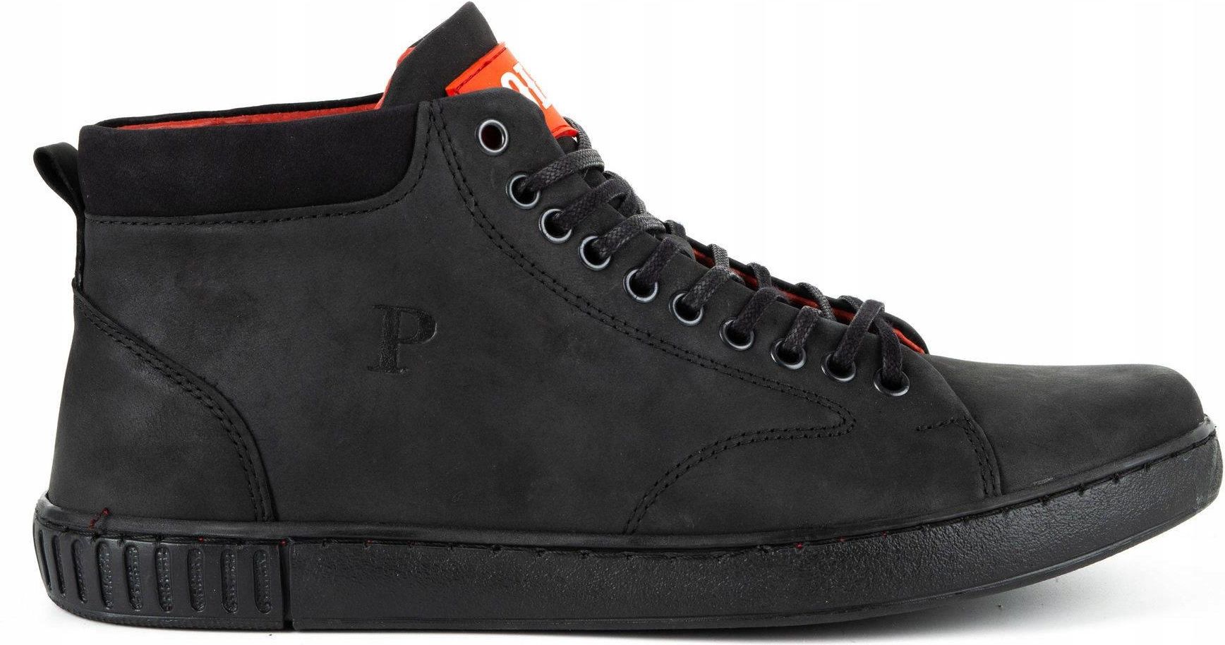 Buty męskie creepersy skórzane 2108sw czarne 41 Ceny i opinie Ceneo.pl