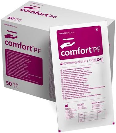 Mercator Medical Rękawiczki Chirurgiczne Bezpudrowe Comfort Pf - 8 5