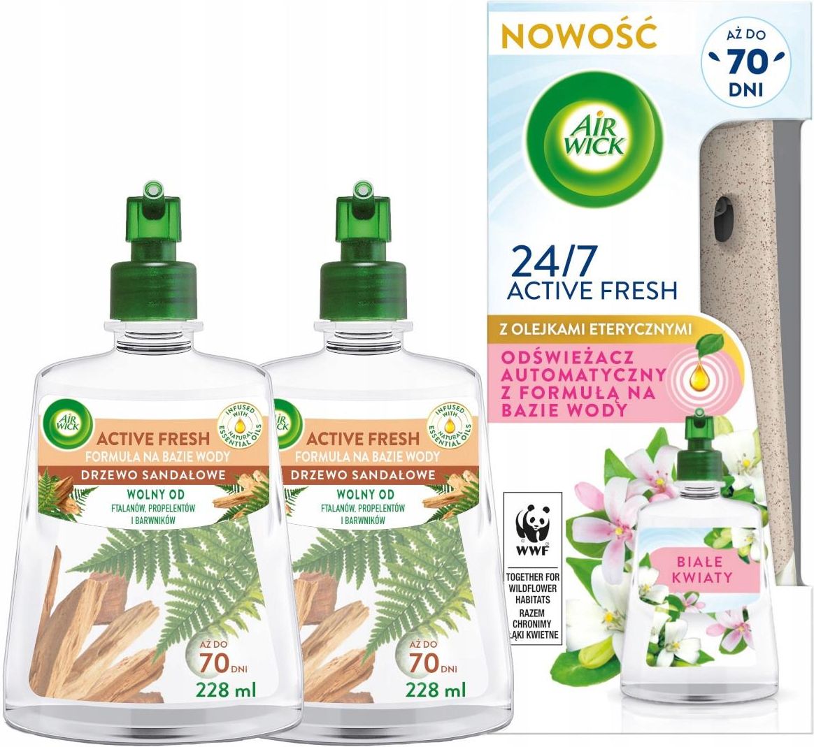 Air Wick Active Fresh Dyfuzor 3 X Wkład 228Ml - Opinie i