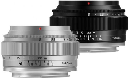 TTArtisan 50mm F2 Nikon Z Full Frame Srebrny