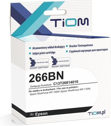 Tiom Do Epson 266Bn C13T26614010 250 Str. Czarny (TIE266BN)
