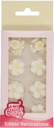 Fun Cakes Dekoracje Cukrowe Kwiatki Białe 32 Szt Duże I Małe