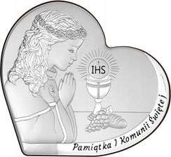 Obrazek Srebrny Pamiątka Komunii Grawer