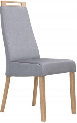 Style Form Krzesło Drewniane Kuchenne Welur Szary Pimo