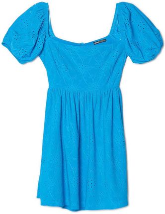 Cropp - Niebieska sukienka mini - Niebieski